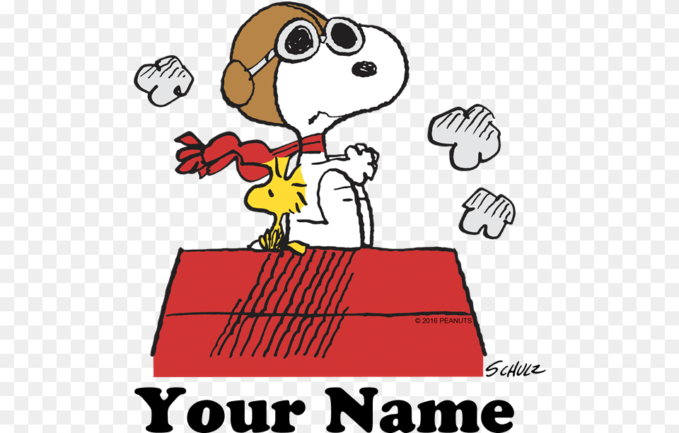 Peanuts Flying Ace Personalized 11 Oz Logo Snoopy, Baby, Person Png