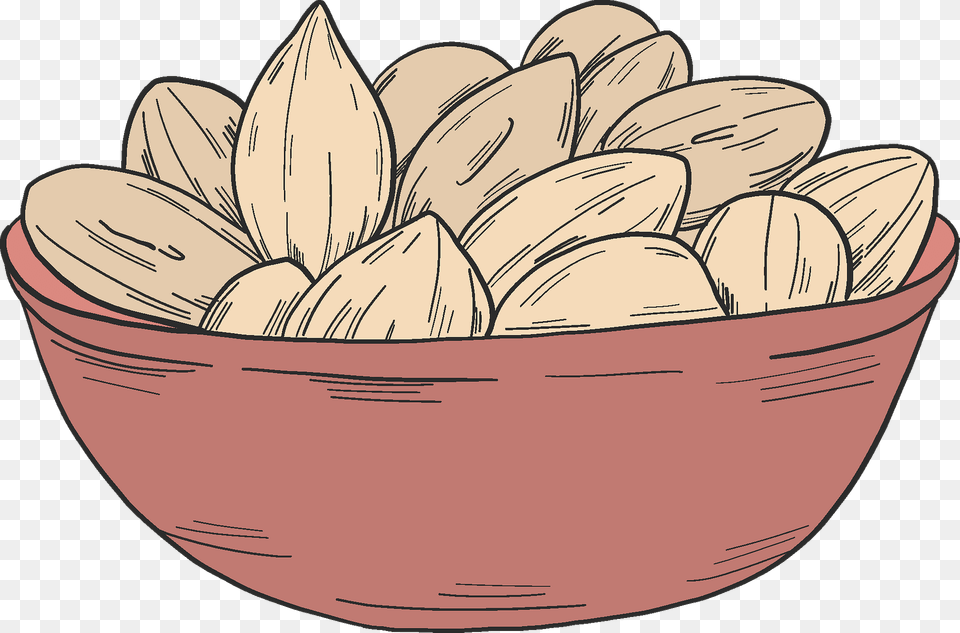 Peanuts In A Bowl Clipart, Animal, Clam, Food, Invertebrate Png Image