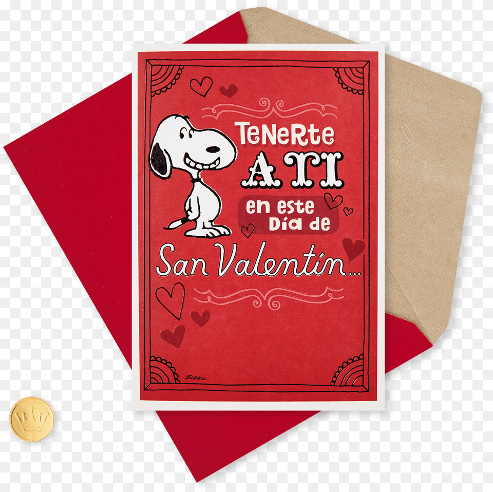 Peanuts Snoopy Happy Dance Spanish Valentine39s Day Valentine39s Day, Advertisement, Envelope, Greeting Card, Mail Png Image