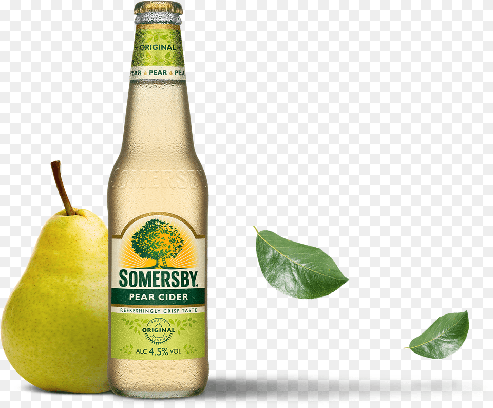 Pear Apple Cider Somersby, Alcohol, Plant, Fruit, Food Free Transparent Png