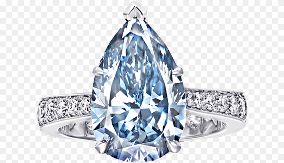 Pear Blue Diamond Ring, Accessories, Gemstone, Jewelry Png