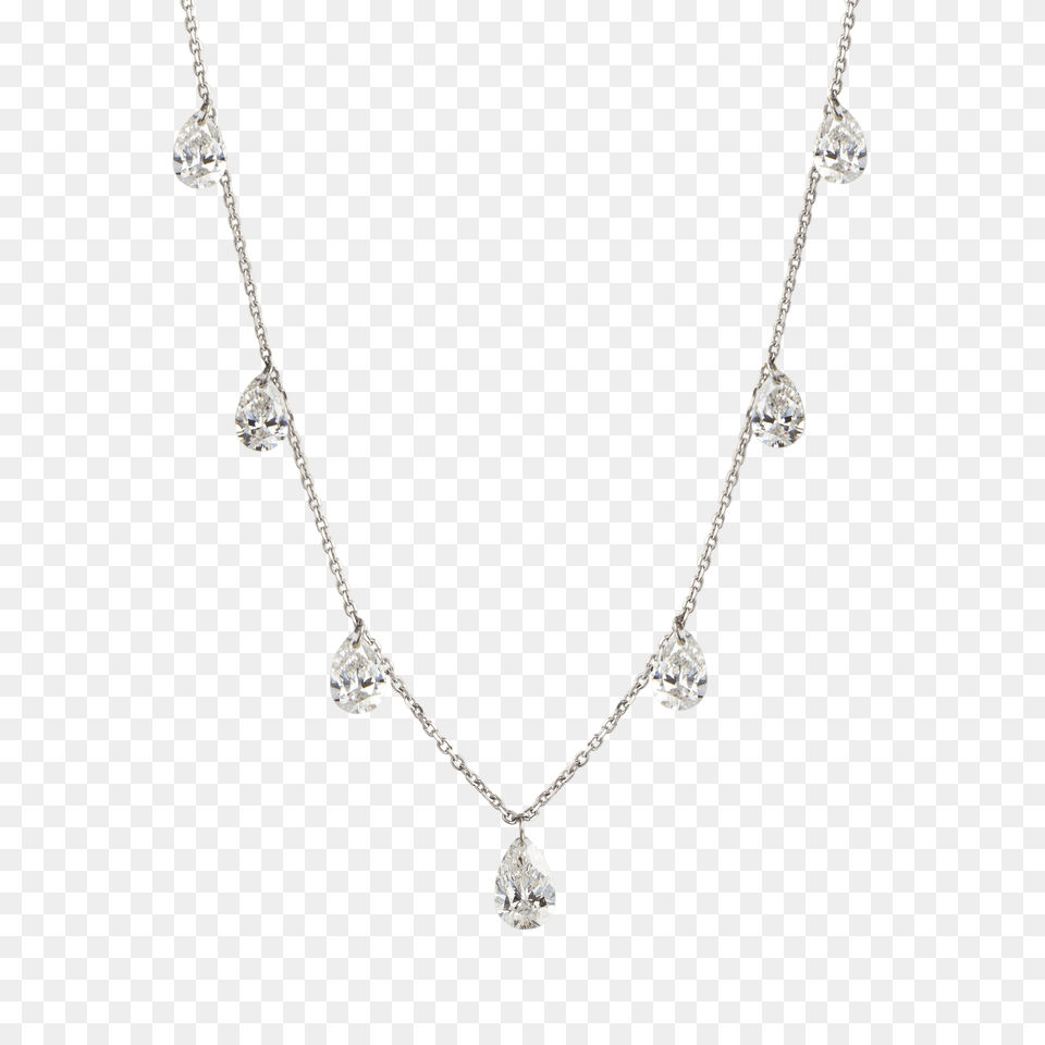Pear Cut Diamond Suspense Necklace, Accessories, Gemstone, Jewelry, Pendant Free Png