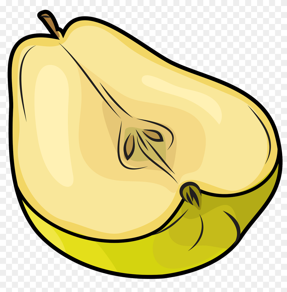 Pear Cut In Half Clipart, Food, Fruit, Plant, Produce Free Transparent Png