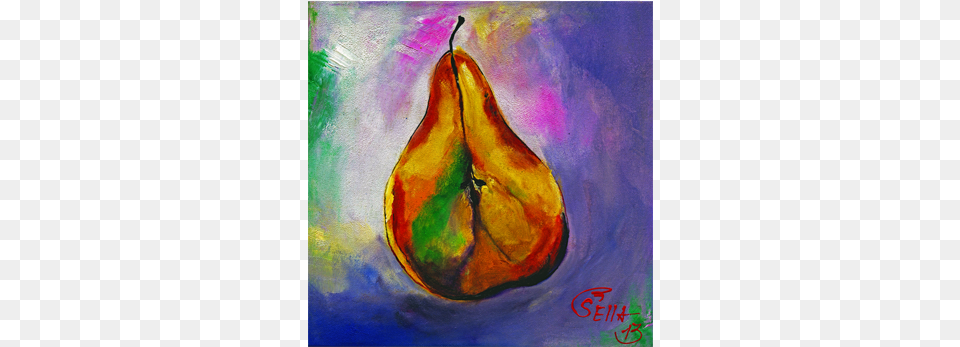 Pear Modern Art, Food, Fruit, Plant, Produce Png Image