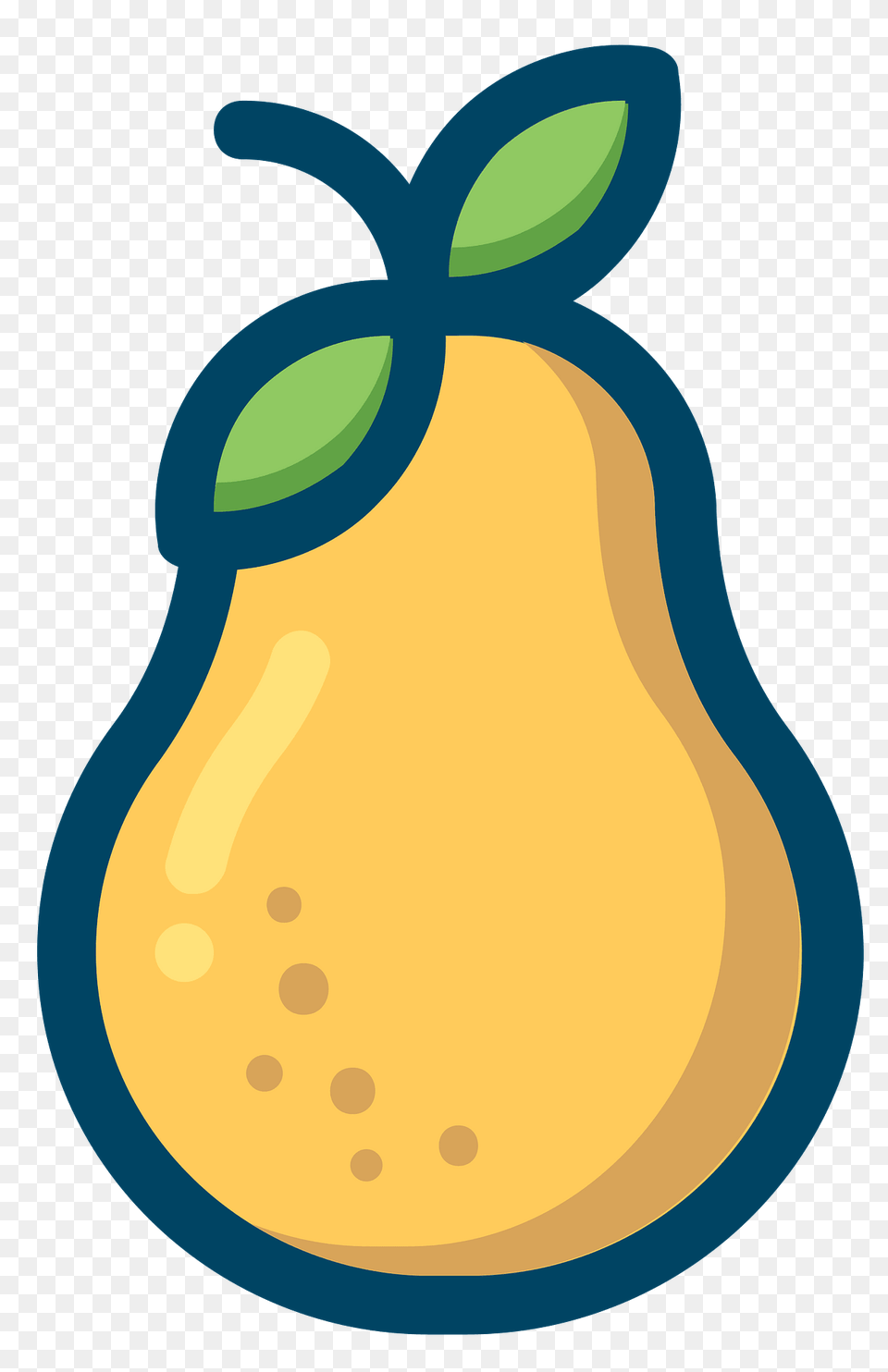 Pear Outlined In Blue Clipart, Food, Fruit, Plant, Produce Free Transparent Png