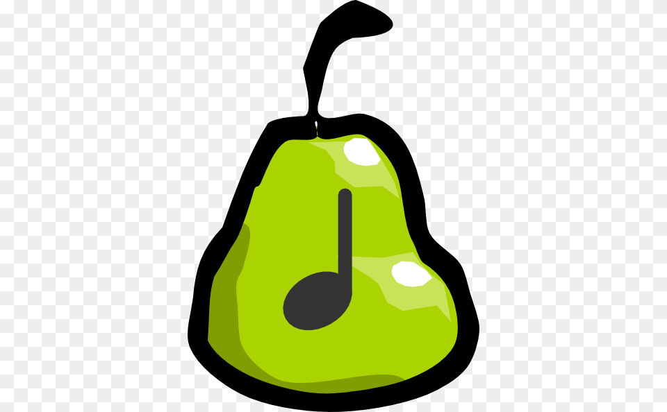 Pear Quarter Note Clip Art, Food, Fruit, Plant, Produce Free Transparent Png