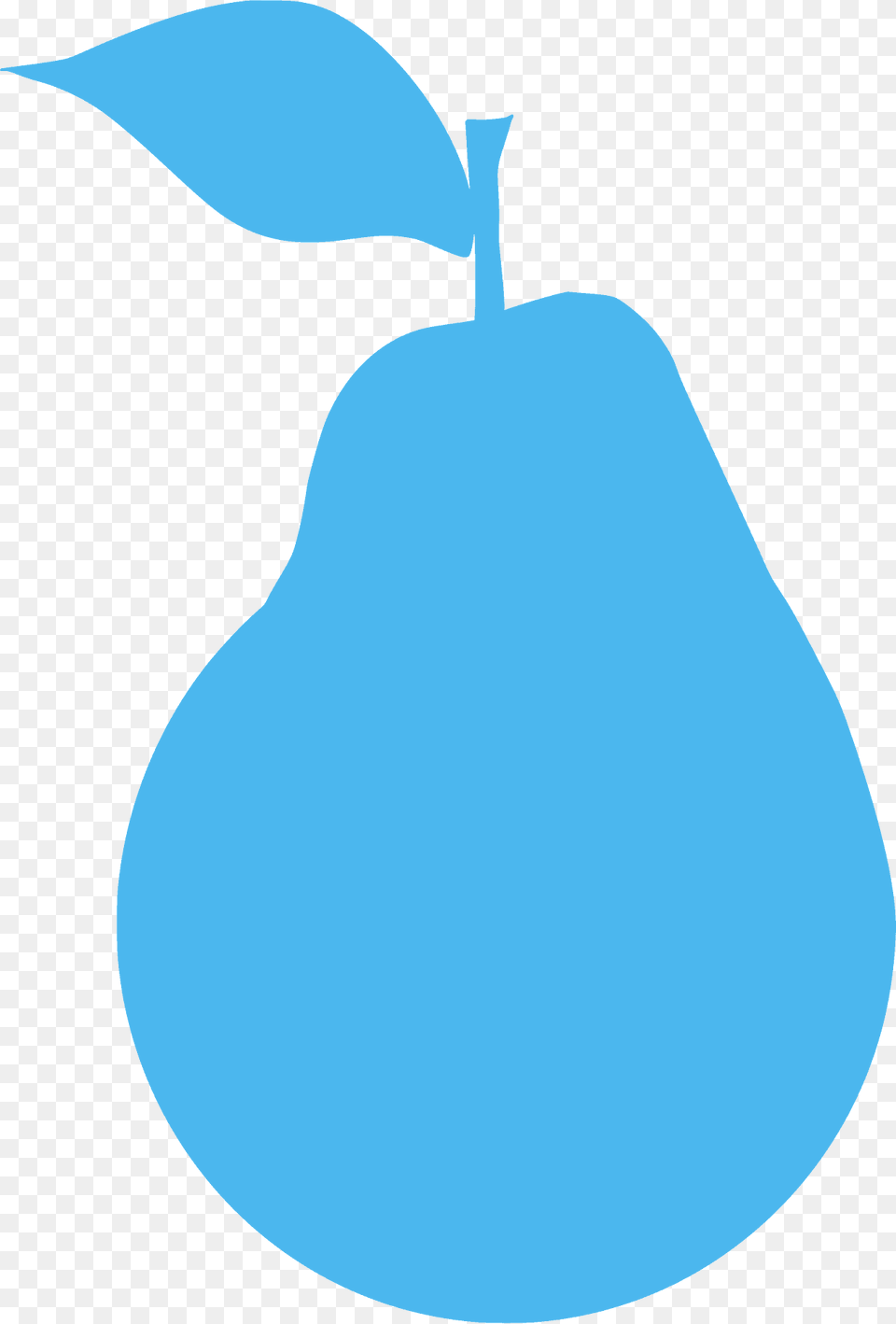 Pear Silhouette, Food, Fruit, Plant, Produce Free Transparent Png