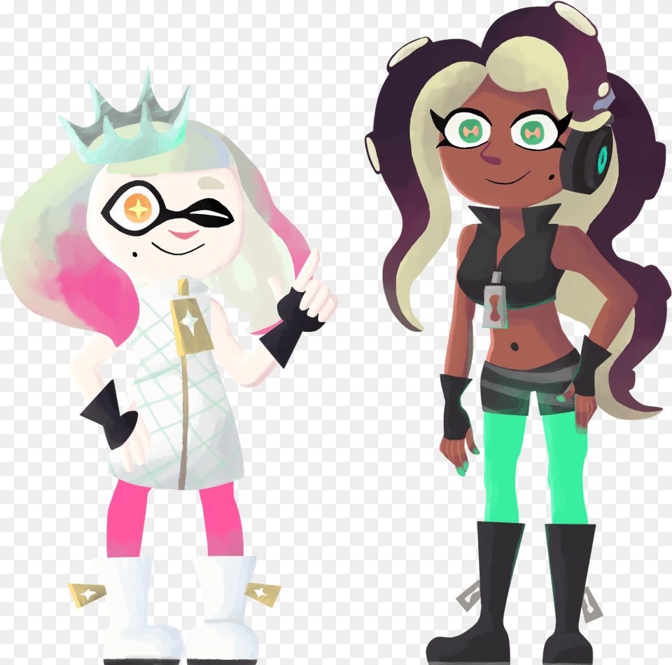 Pearl And Marina I Know My Art Isn39t Perfect But Splatoon, Book, Publication, Comics, Person Png