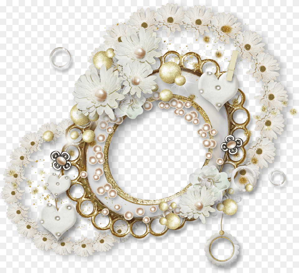 Pearl Circle Clipart Pearl Frame, Accessories, Jewelry, Necklace Png Image