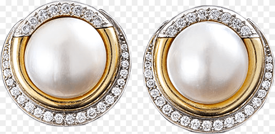 Pearl Diamond Earrings, Accessories, Earring, Jewelry, Gemstone Free Png Download