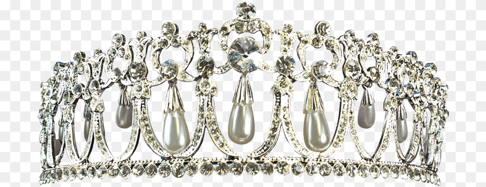 Pearl Dropper Rhinestone Crown Transparent Pearl Crown, Accessories, Chandelier, Jewelry, Lamp Free Png Download