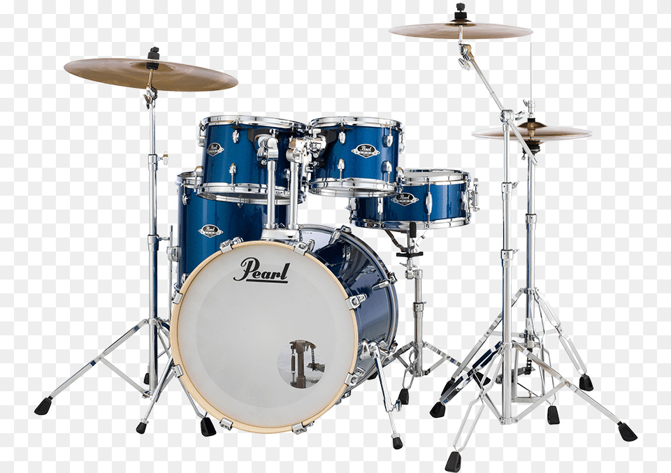 Pearl Export Series Drumset Blue Drum Pearl Exx Burgundy, Musical Instrument, Percussion Free Png