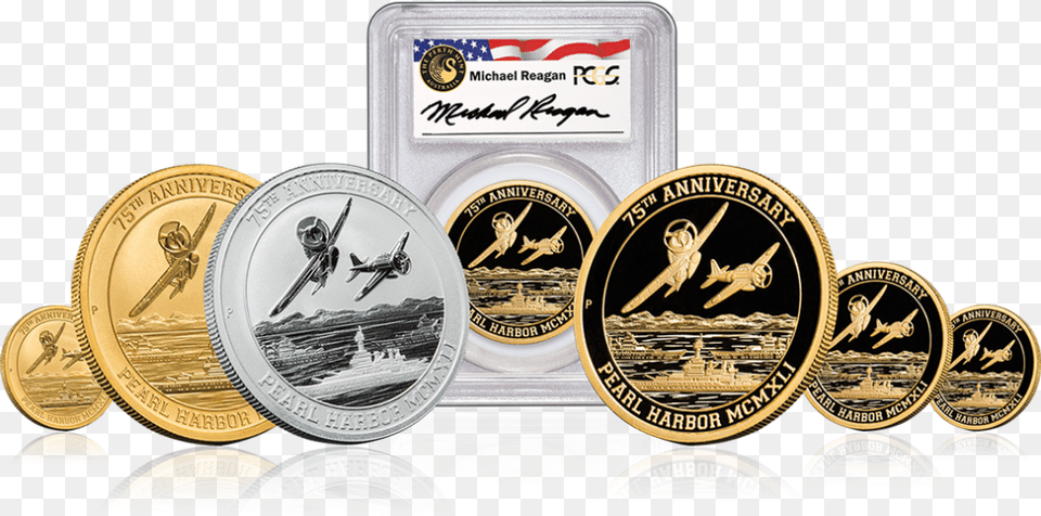 Pearl Harbor Gold Coin Series Exclusive To U Cash, Money, Machine, Wheel, Aircraft Png