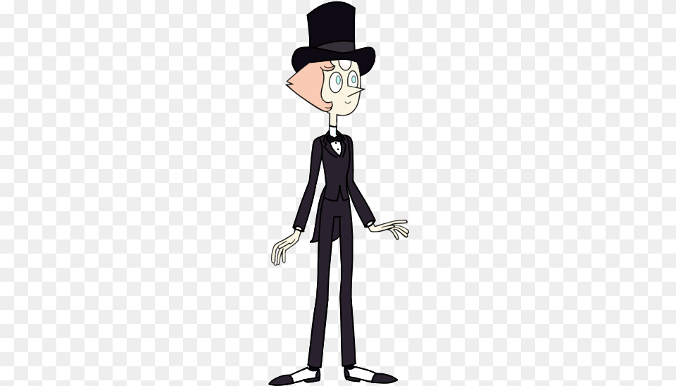Pearl In Tuxedo With Hat Pearl Tuxedo Steven Universe, Adult, Person, Woman, Female Png