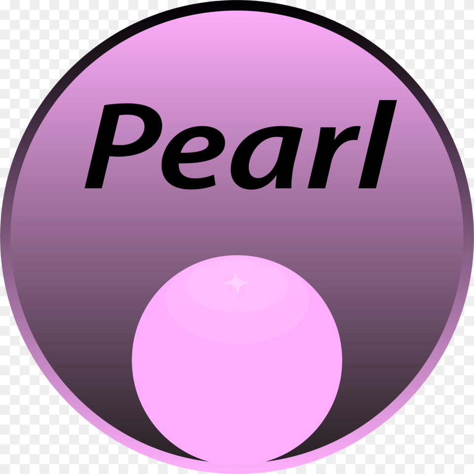 Pearl Logo Color Dark Mono, Sphere, Purple, Disk, Badge Free Png Download
