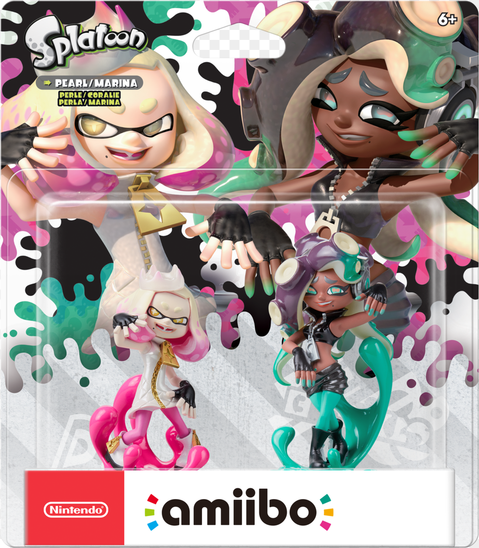 Pearl Marina Perlet Coralie Perlamarina Amiibo Nintendo Pearl And Marina Amiibo, Book, Comics, Publication, Figurine Free Png