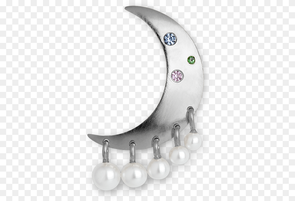 Pearl Moon Earringtitle Pearl Moon Earring Body Jewelry, Accessories, Chandelier, Lamp, Necklace Free Transparent Png