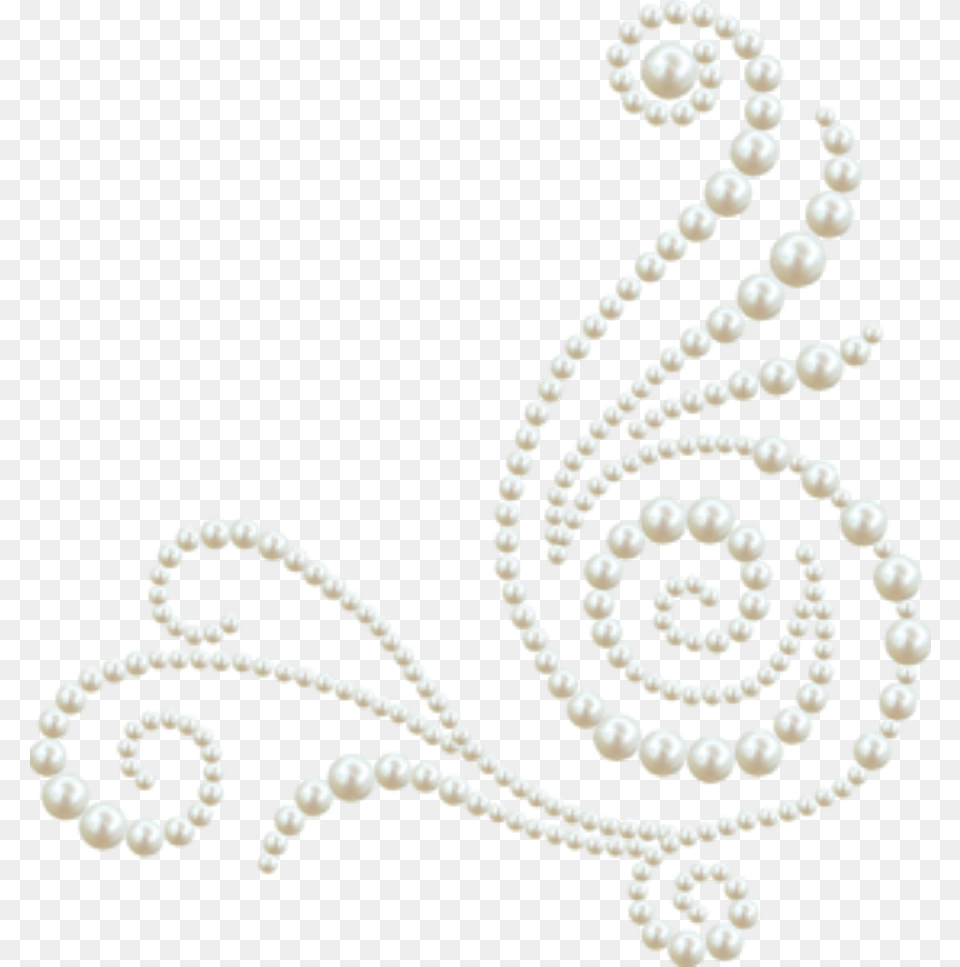 Pearl Necklace Zhemchuzhnij Uzor Na Prozrachnom Fon, Accessories, Jewelry Png Image