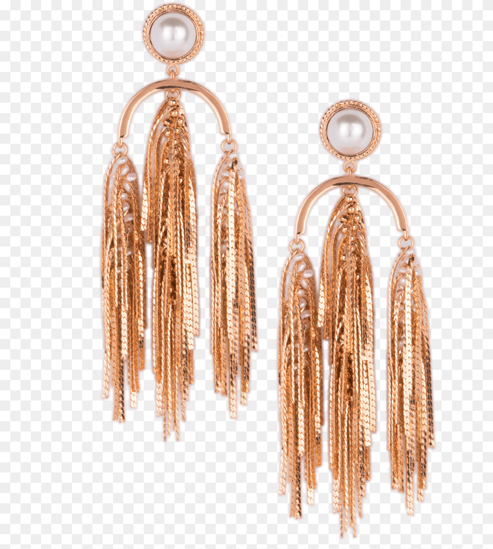 Pearl Noveau Tassel Earrings Earrings, Accessories, Earring, Jewelry Png Image
