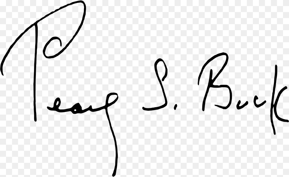Pearl S Buck Signature, Gray Png Image