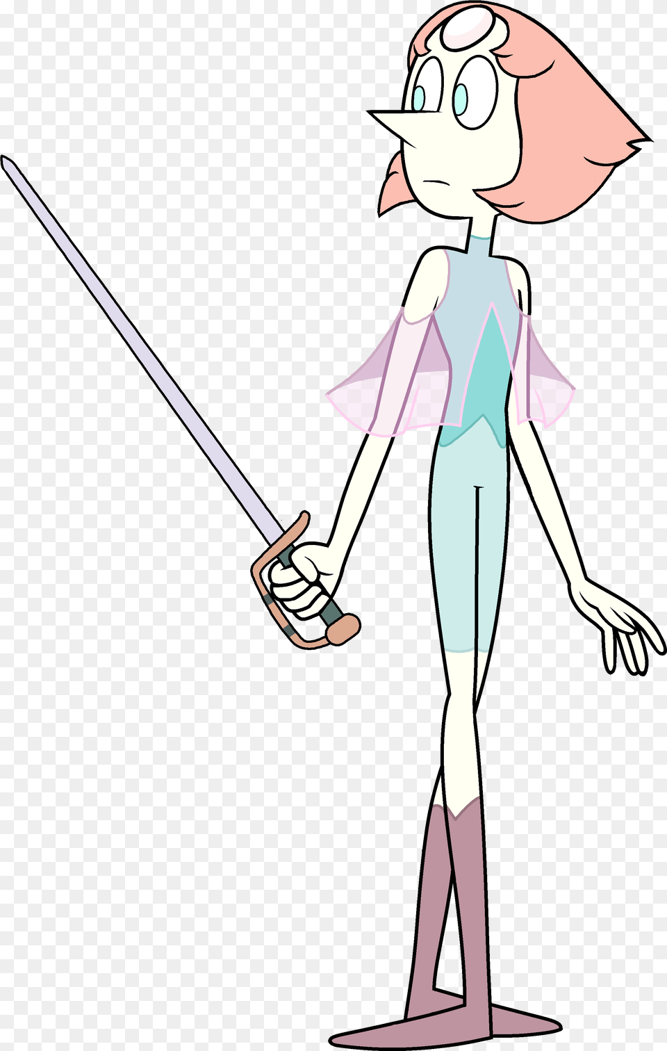 Pearl Steven Universe, Person, Sword, Weapon, Cartoon Free Png Download