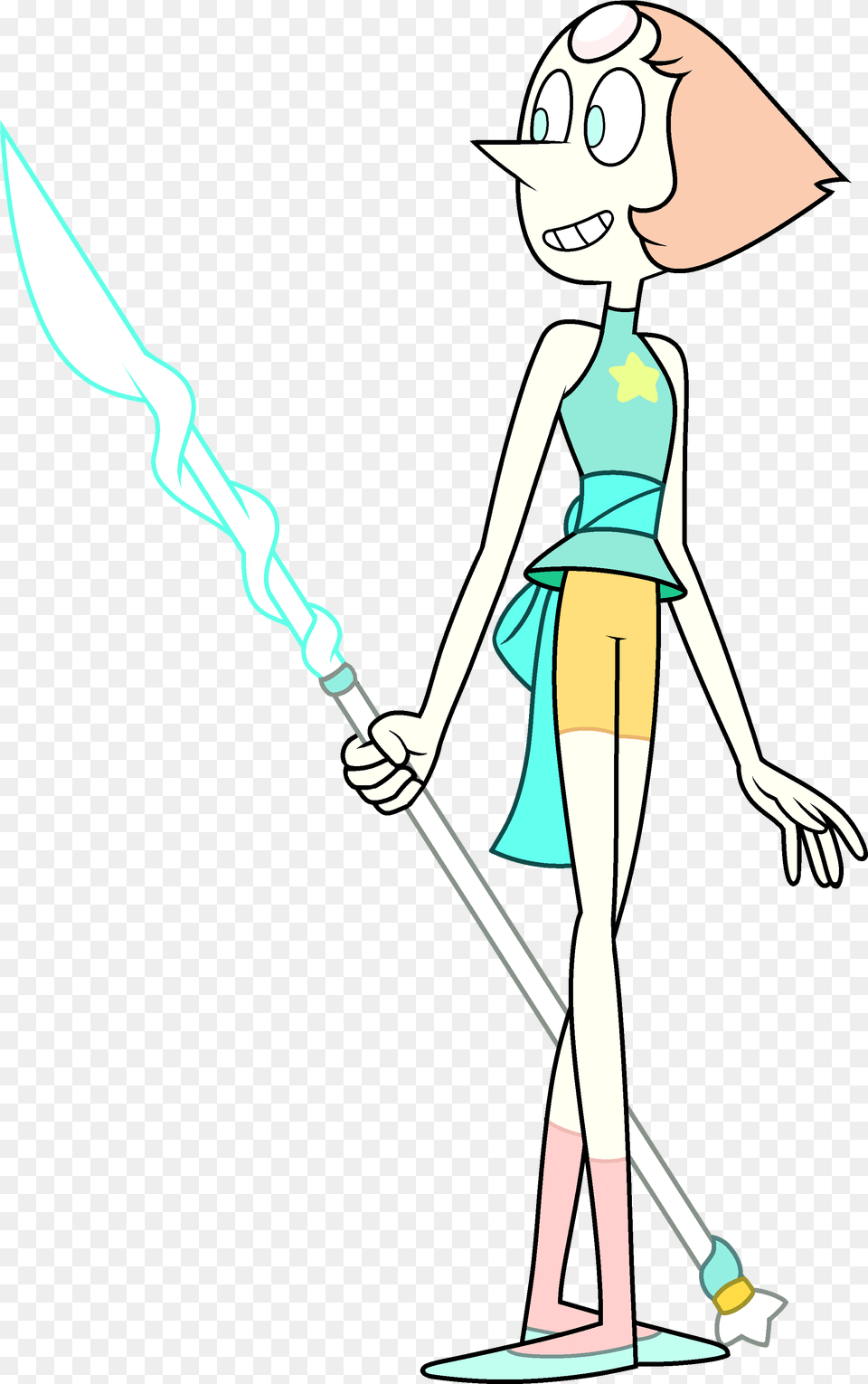 Pearl Steven Universe Drawings Pearl, Spear, Weapon, Person, Blade Free Transparent Png