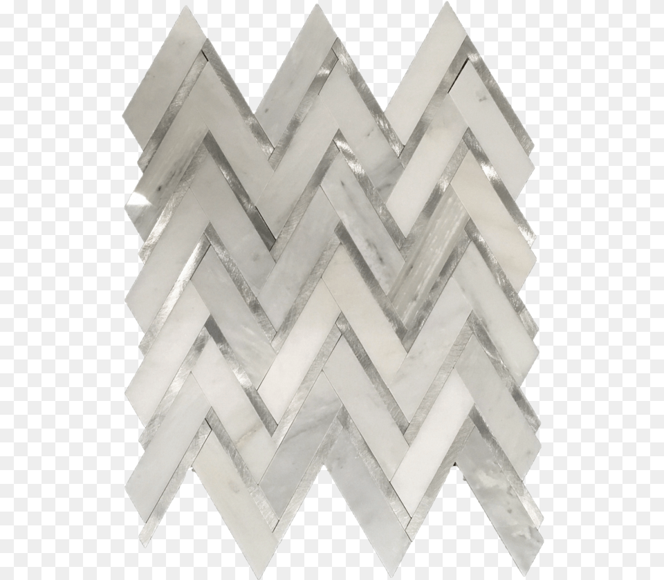 Pearl White Herringbone With Silver Aluminum Mosaic Herringbone Tile Gray White Silver, Cross, Symbol, Aluminium Free Transparent Png