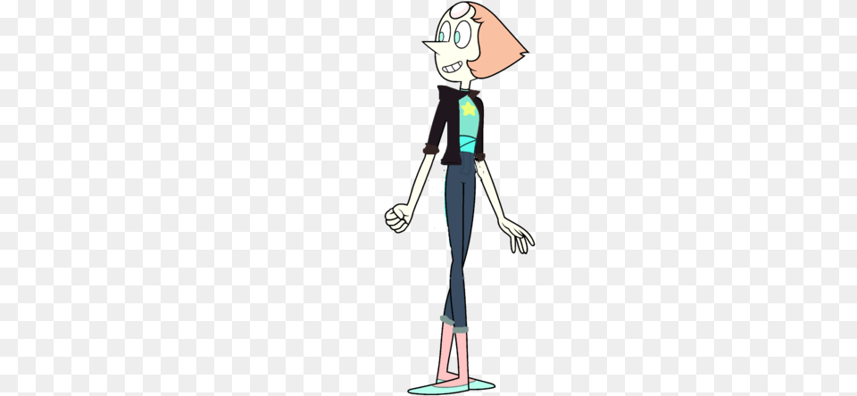Pearl With Jacket And Jeans Steven Universe Drawings Pearl, Person, Cartoon, Book, Comics Png Image