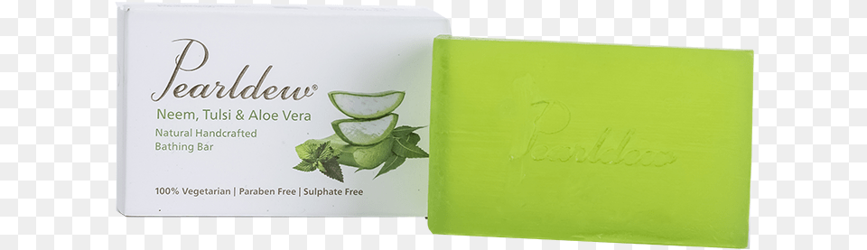 Pearldew Neem Tulsi Aloe Bathing Bar, Paper, Business Card, Text, Soap Free Transparent Png