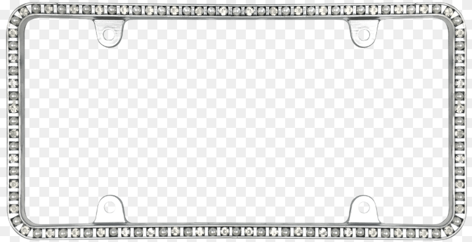 Pearlesque With Ice Crystals License Plate Frame Tool, White Board Free Png