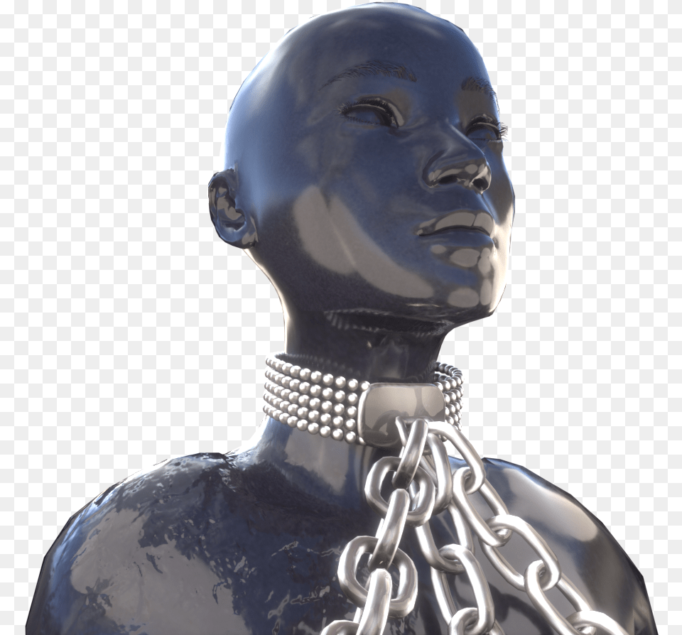 Pearls Collar Chains And Broken Bust, Adult, Female, Person, Woman Free Png Download