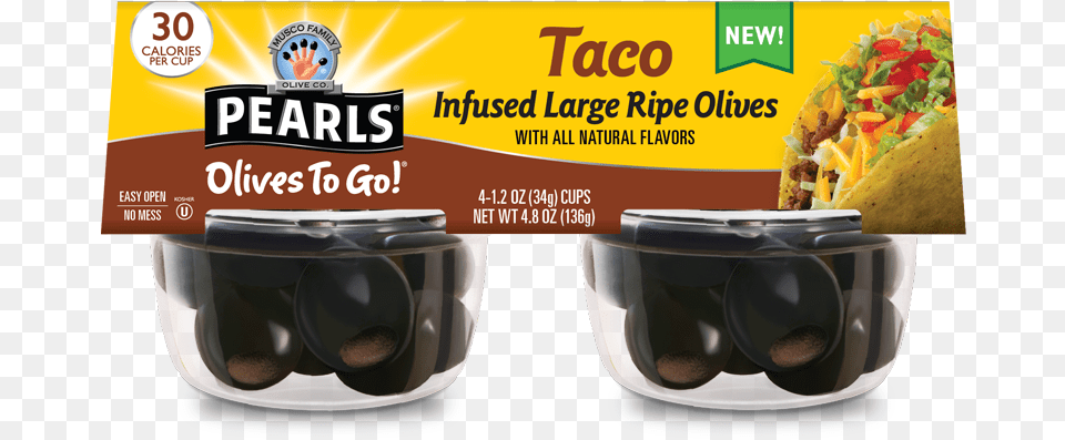 Pearls Olives To Go Taco, Food, Lunch, Meal, Snack Free Transparent Png