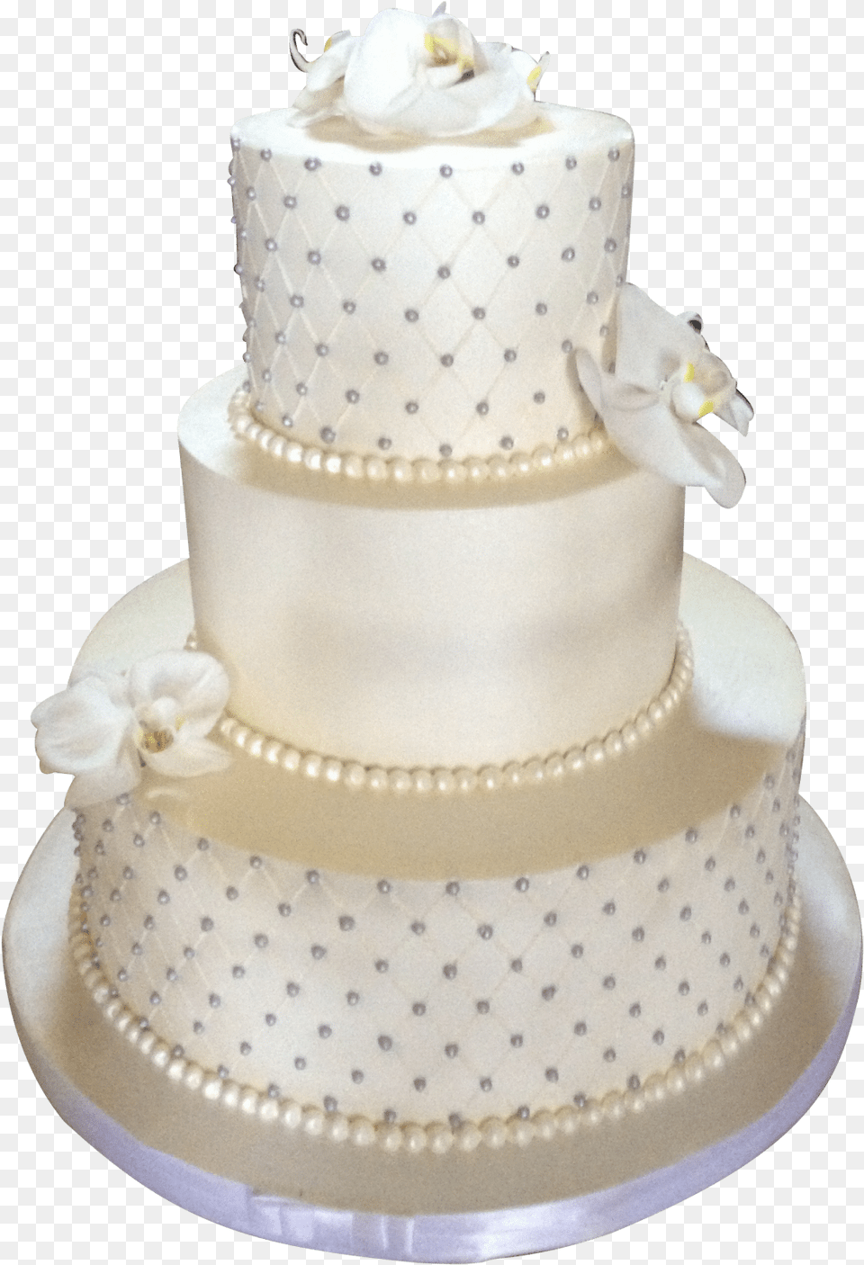 Pearls On Wedding Cake, Dessert, Food, Wedding Cake Free Png Download