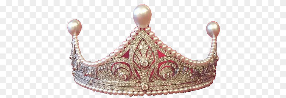 Pearls Pearl Crown Cute Aesthetic Aesthetic Tiara, Accessories, Jewelry, Chandelier, Lamp Png Image