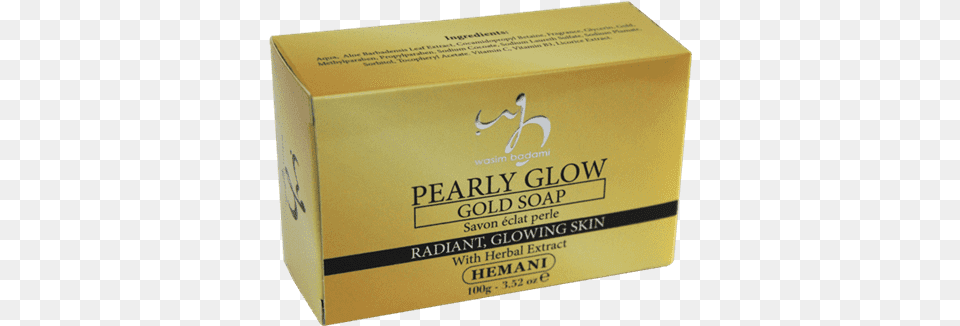 Pearly Glow Gold Soap Box, Cardboard, Carton, Bottle Png Image