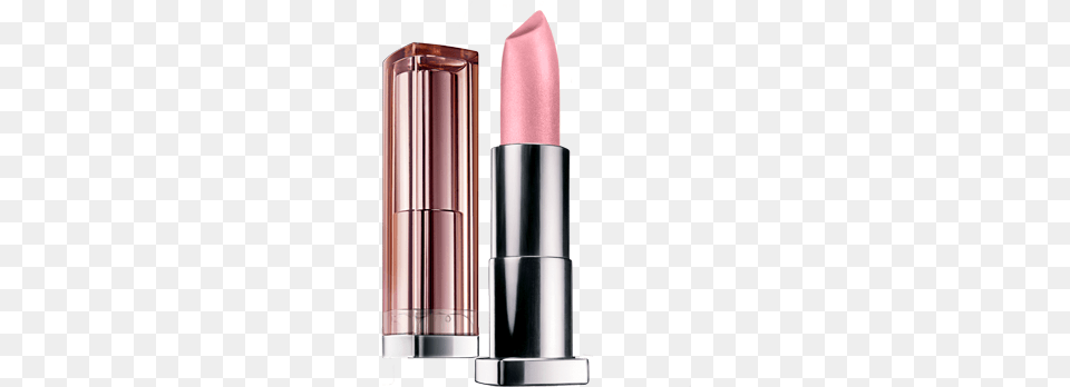 Pearly Pink Pack Shot Maybe Pearly Maybelline Color Sensational Lipstick, Cosmetics, Bottle, Shaker Png