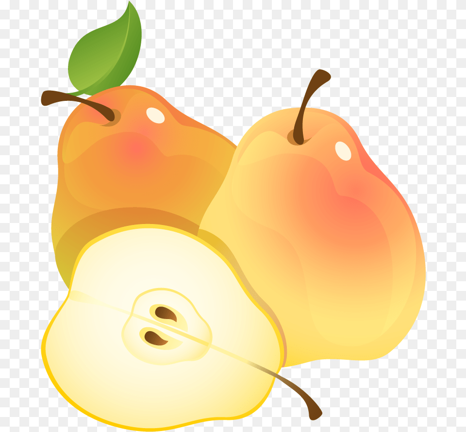 Pears Clip Art, Food, Fruit, Plant, Produce Png