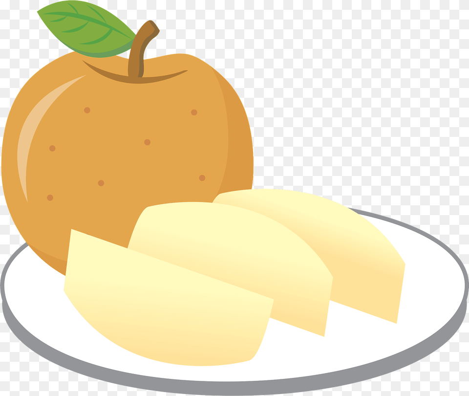 Pears Sliced On A Plate Clipart, Blade, Cooking, Knife, Weapon Free Transparent Png