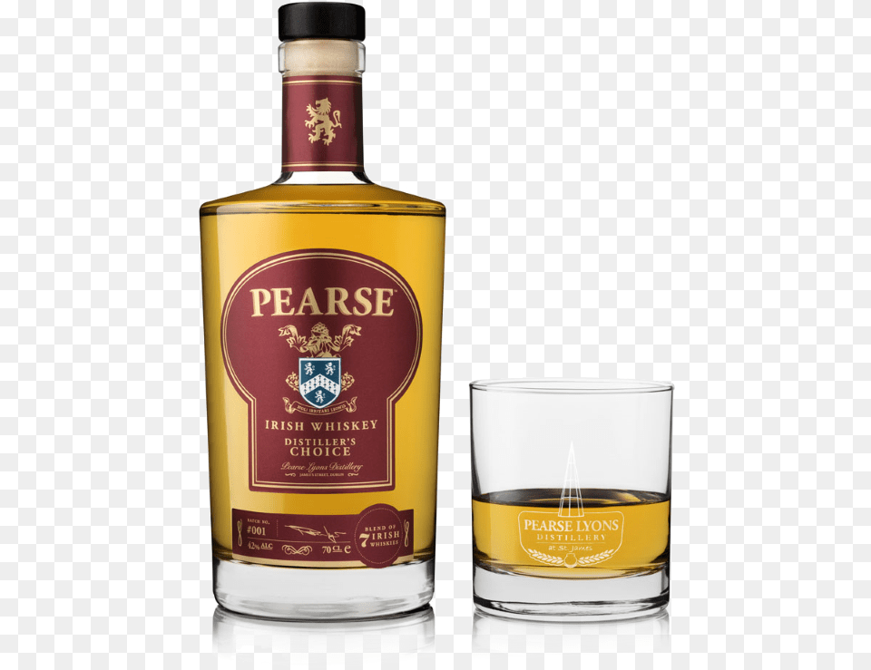 Pearse Distillers Choice Irish Whiskey Pearse Lyons Irish Whiskey, Alcohol, Beverage, Liquor, Whisky Free Png