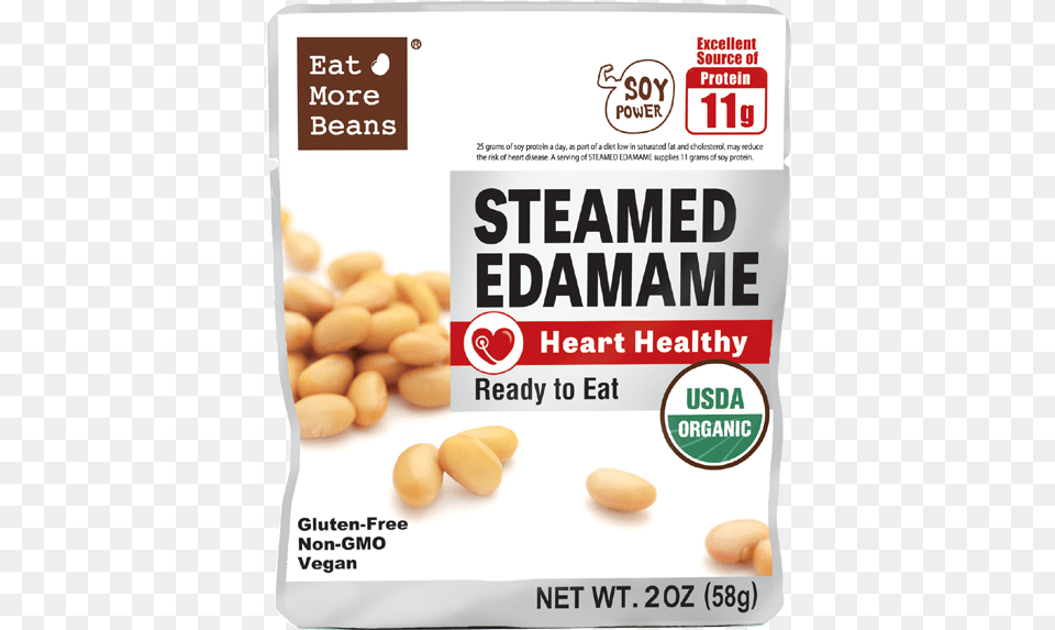 Peas Clipart Edamame Usda Organic, Food, Produce, Nut, Plant Free Png Download