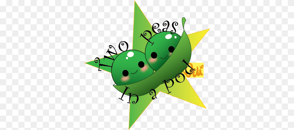 Peas In A Pod Artwork Two Peas In A Pod, Green, Animal, Fish, Sea Life Png Image