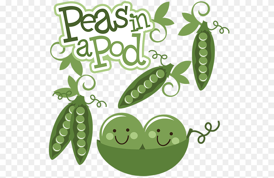 Peas In A Pod Scrapbooking Tittle Ii Scrapbook, Green, Food, Pea, Plant Png Image