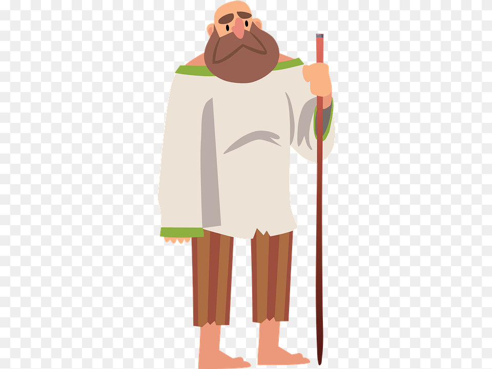 Peasant Farmer Man Free Vector Graphic On Pixabay Cartoon Medieval Peasants, Adult, Male, Person, Stick Png