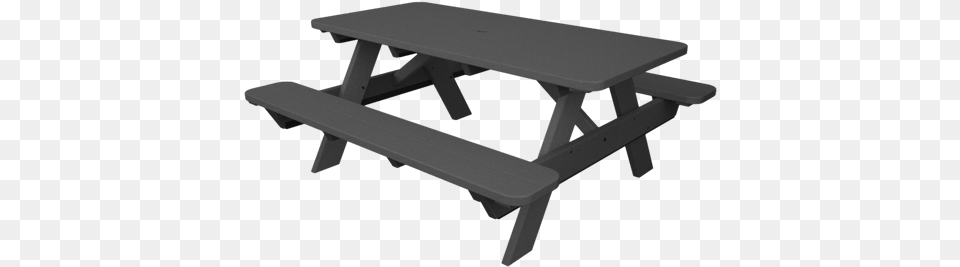 Peazz Polywood Pt172gy Park 72 Picnic Table, Bench, Furniture, Wood Free Transparent Png
