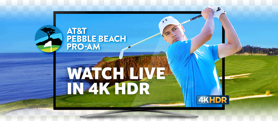Pebble Beach In 4k Hdr Only On Directv Atampt Pebble Beach Pro Am, Adult, Male, Man, Person Free Png Download
