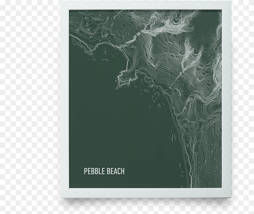 Pebble Beach Topo Green Gicle Printdata Image Visual Arts, Outdoors, Nature, Sea, Water Png
