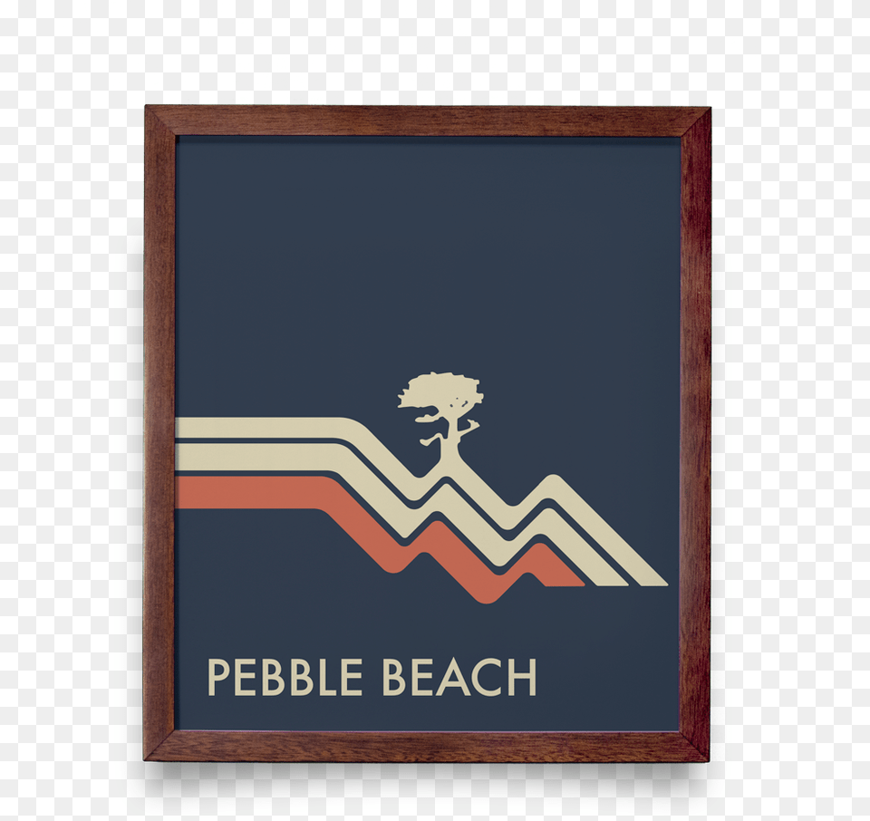 Pebble Beach Waves Navy Gicle Printdata, Blackboard Png