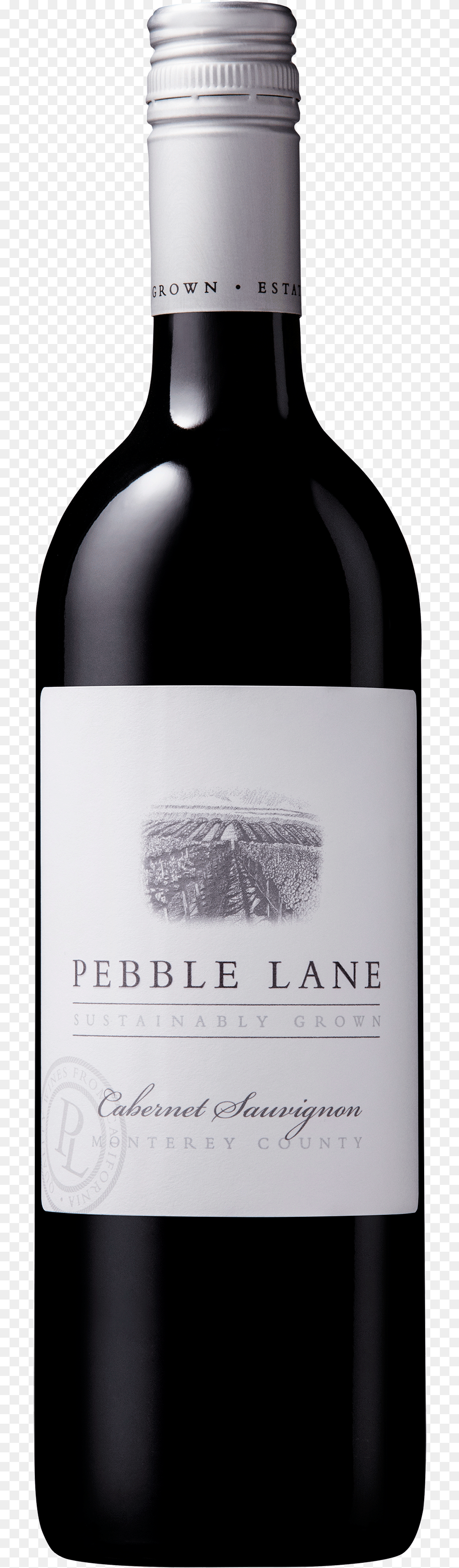 Pebble Lane Red Wine, Alcohol, Beverage, Bottle, Liquor Png Image