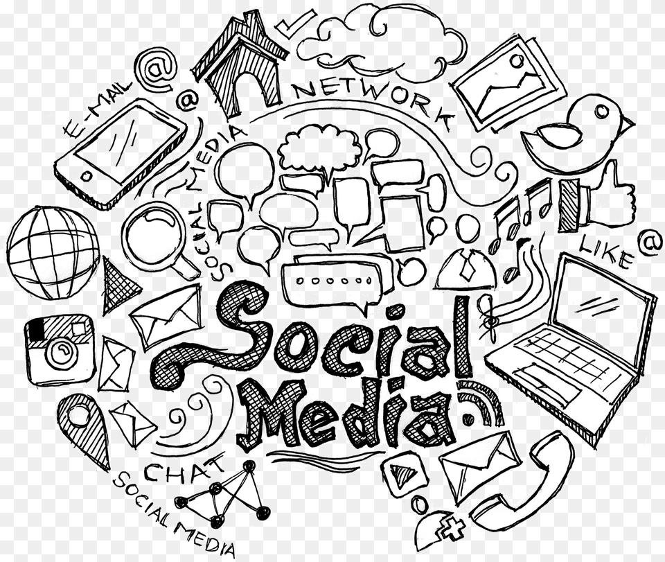 Pebble Ltd Services Social Media Services Social Media Doodles, Art, Doodle, Drawing Png