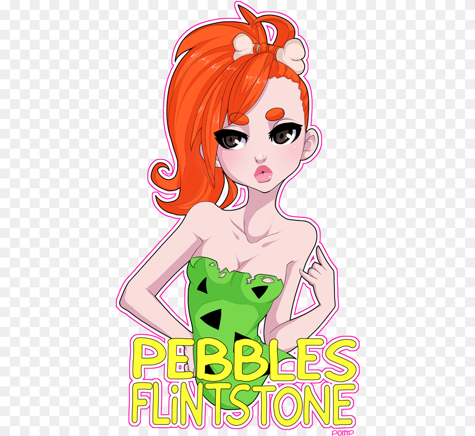Pebbles Flintstone By Poliip Grown Up Pebbles Flintstones Teenager, Publication, Book, Comics, Adult Free Png Download